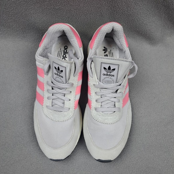 Womens Adidas Originals I-5923 Size 9.5 Gray Chalk Pink Athletic Running Shoes - Picture 6 of 10